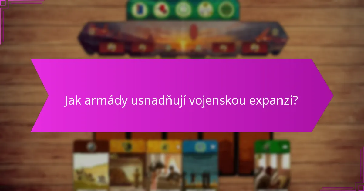 Jak armády ovlivňují bodové dynamiky ve hře?