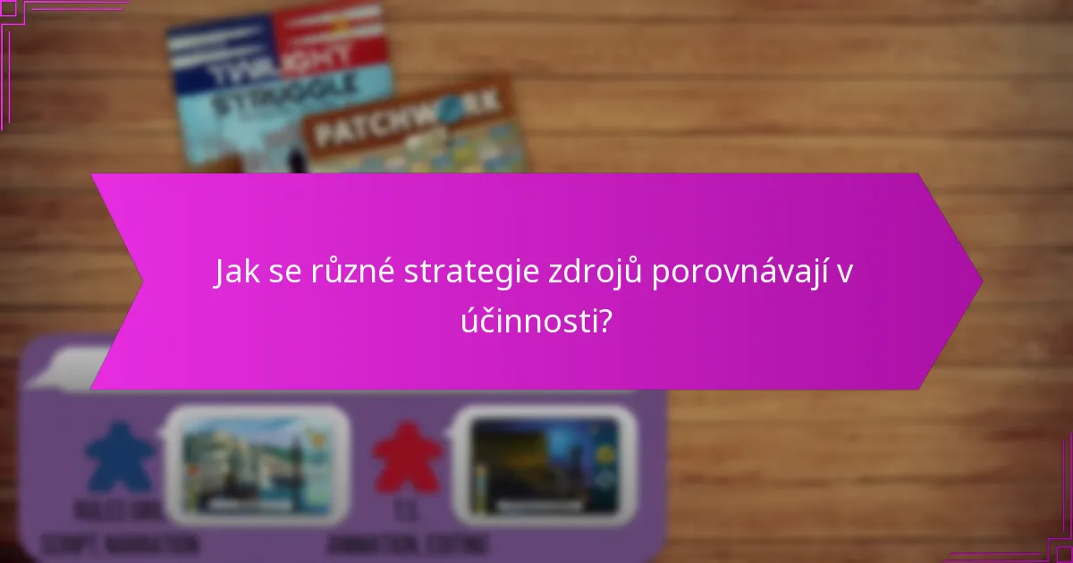 Jaké faktory ovlivňují efektivní alokaci zdrojů ve věku tři roky?