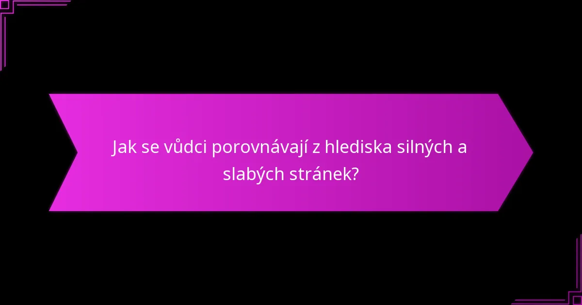 Jaké karty nejlépe synergizují s každým vůdcem?