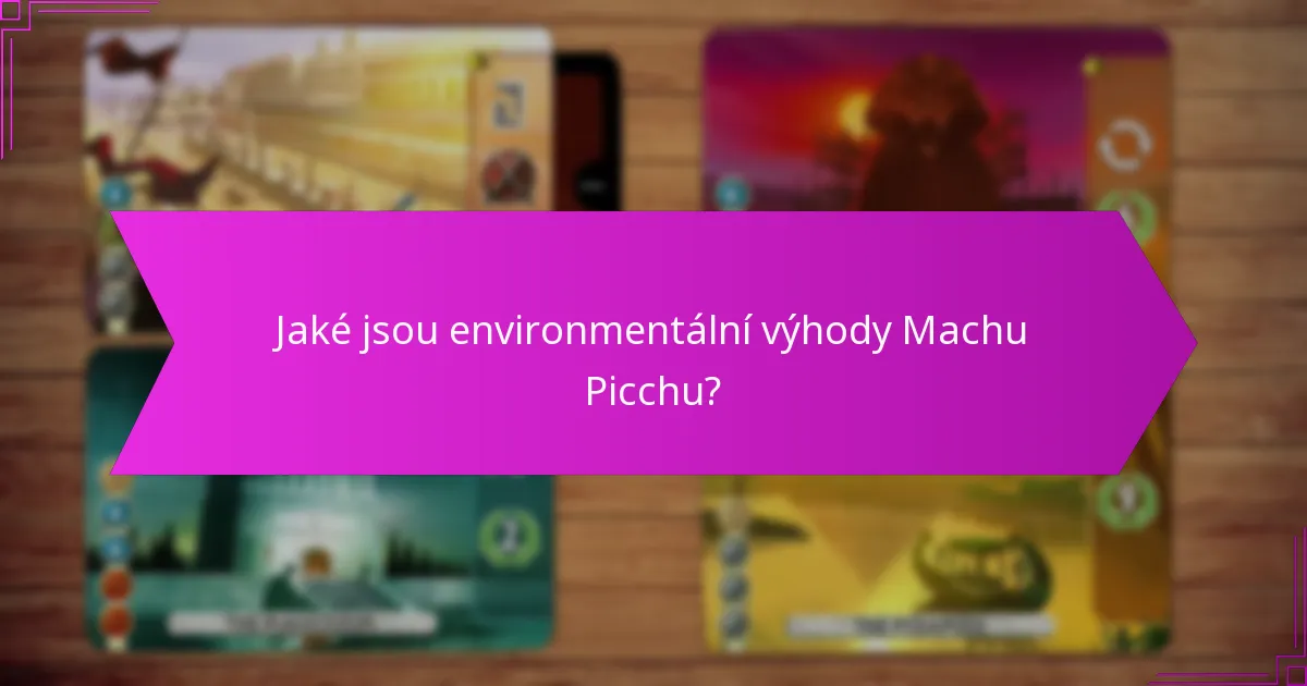Jaké osvědčené postupy lze převzít z Machu Picchu?